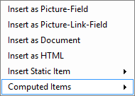 Select the Computed Items button.