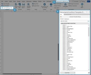 Open DocumentsCorePack Template Designer
