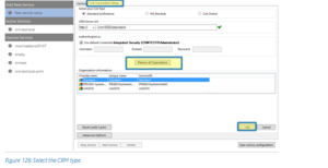 Select your CRM type in the CRM Connection Setup tab.