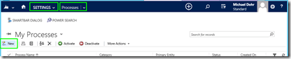image Create a new Workflow for the Account table.