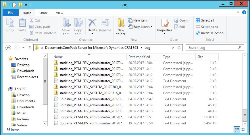 Log files