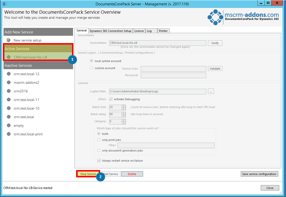 DocumentsCorePack ServiceManagement