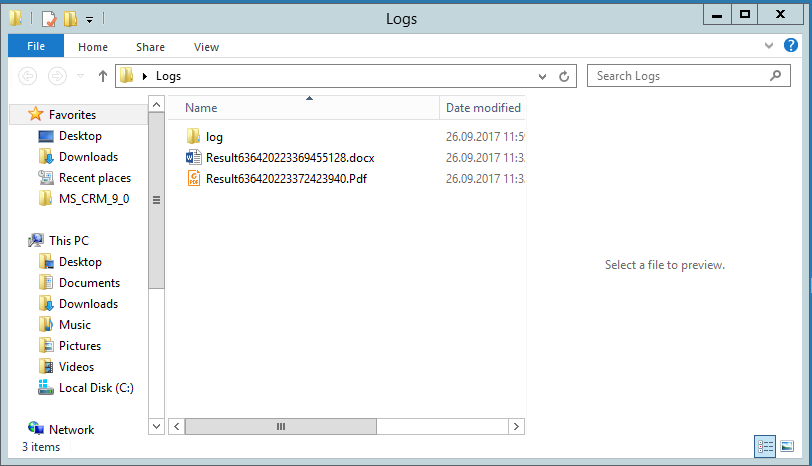 Debugging logs
