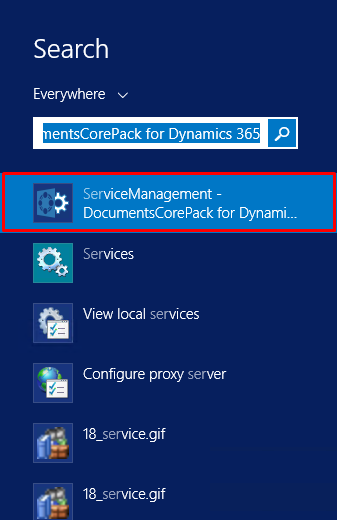 DocumentsCorePack ServiceManagement