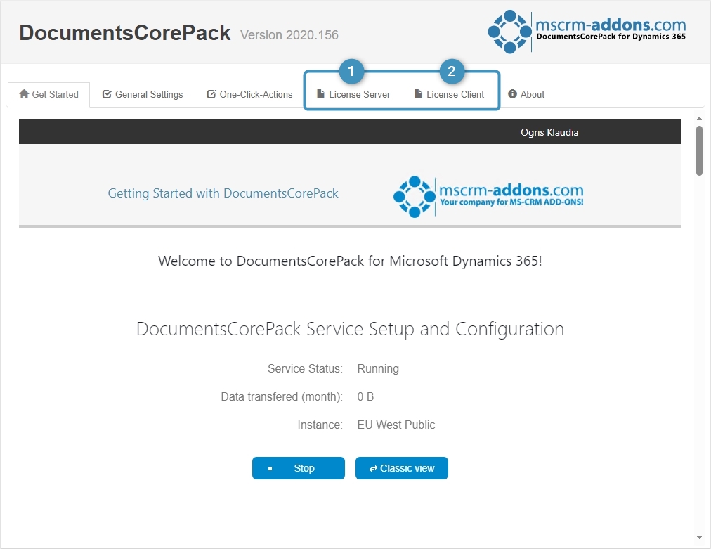 Getting Started with DCP page