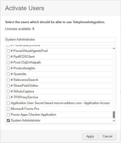 How to activate per User Licensing in Dynamics 365