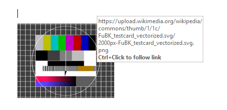 An example of a clickable image in word.