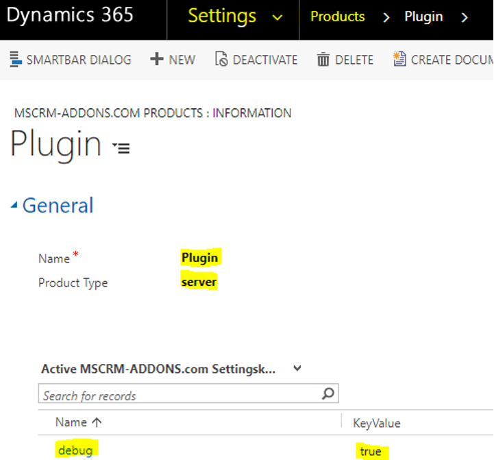 Plugin record