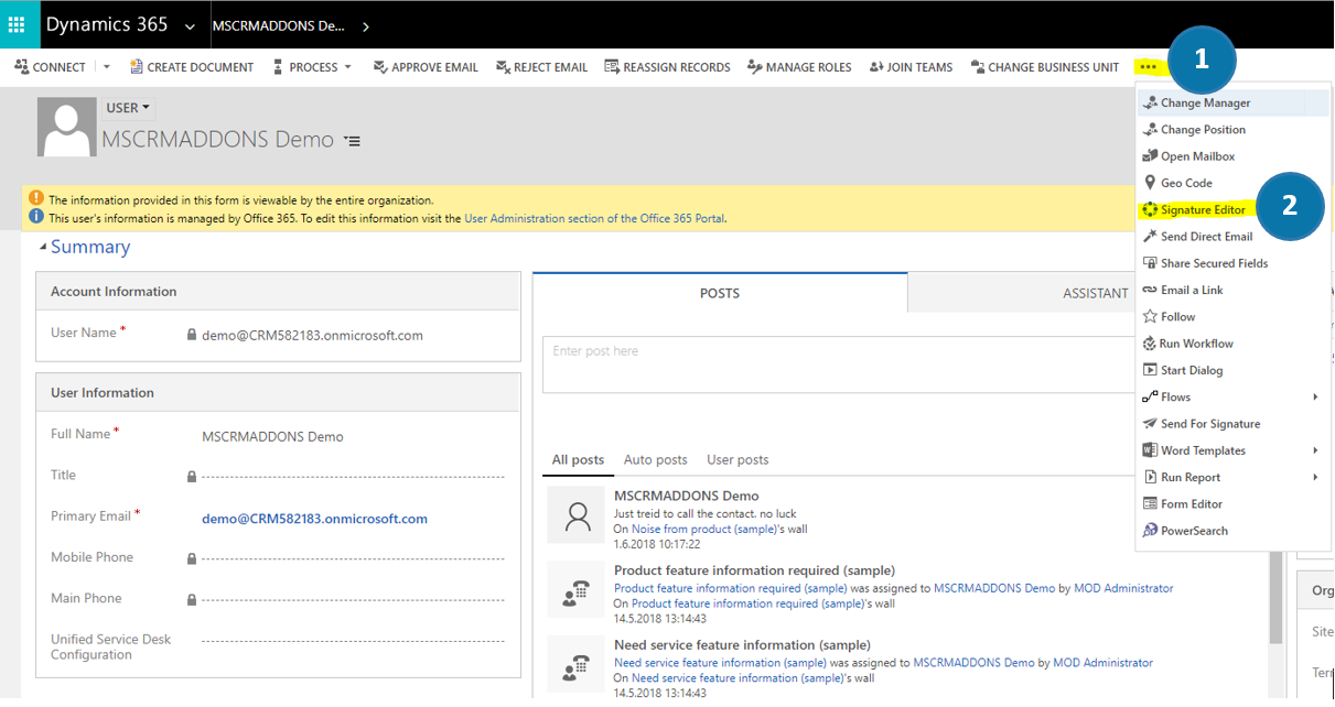 ActivityTools > Signature Editor