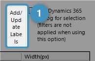 Add/Update Labels button