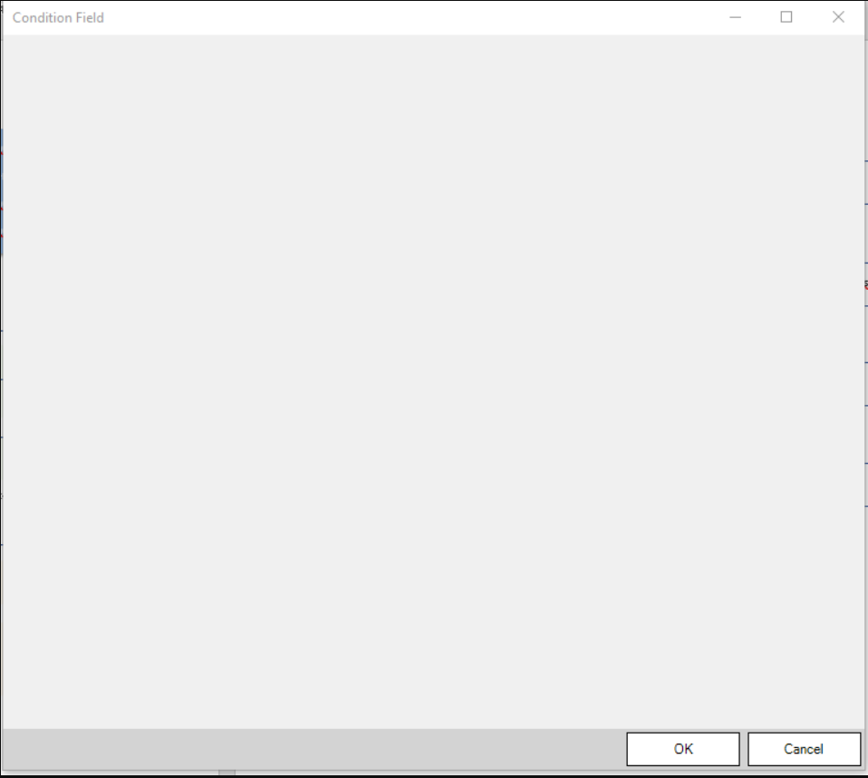 Condition Field - missing options