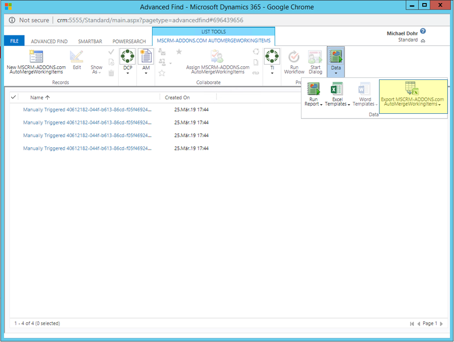 Export AMWI as CSV file