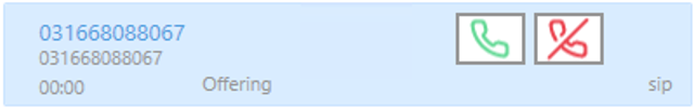 Accept or decline call