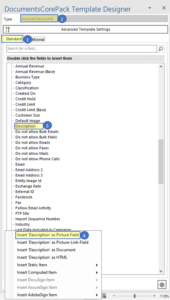 Select "Insert Description as Picture field."