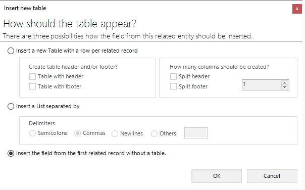 Decision on how to insert the related entity