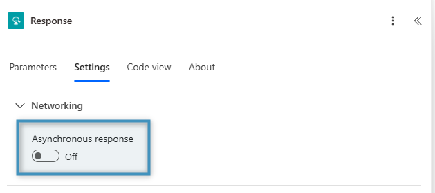 Turning off asynchronus response