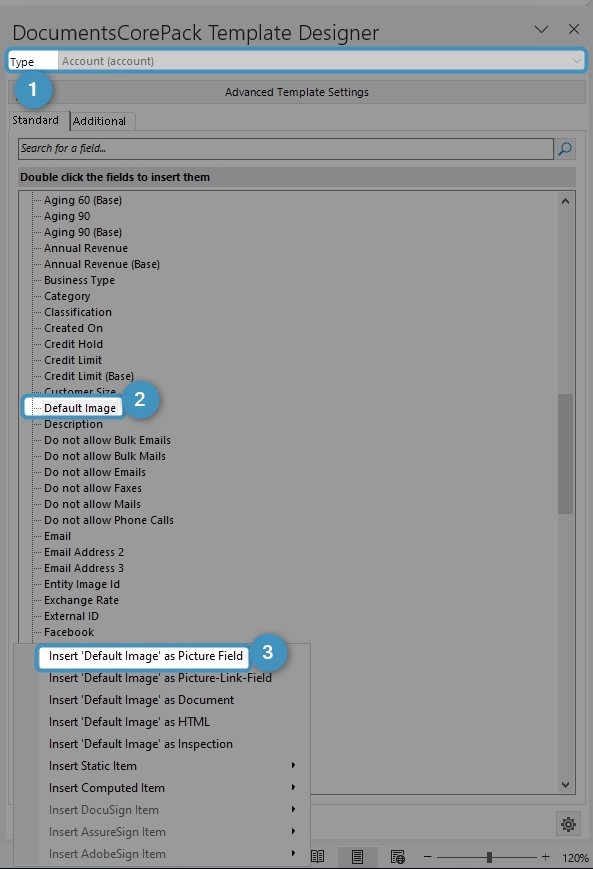 DCP - Insert Field as Picture Field