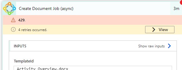 error on dcp step