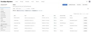Log in to DocuSign account