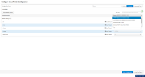 The Available Printer drop-down list.