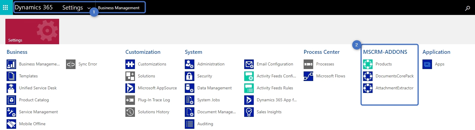MSCRM-ADDONS products