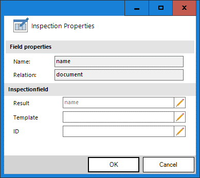 Inspection Properties Dialog
