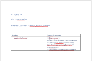 sample template