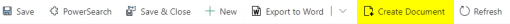 Select Create Document.