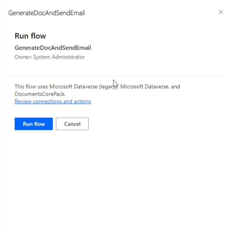 How to generate & send a document using the DocumentsCorePack connector for MS Flow