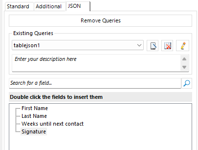 example json schema