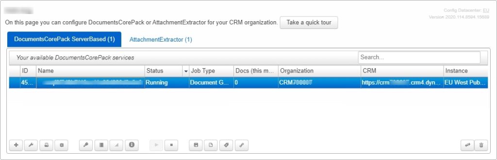 Open DocumentsCorePack service
