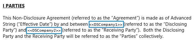 both company fields
