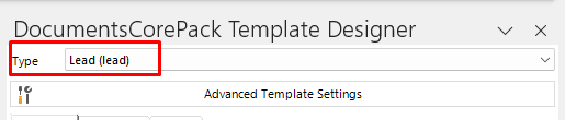 setting the type
