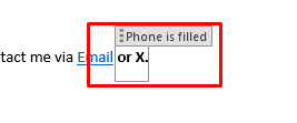 condition field in the template