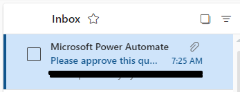 email in inbox