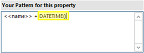 Standalone function DATETIME without parameters