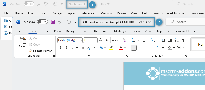 How to define dynamic document names in DocumentsCorePack templates