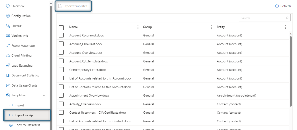 documentscorepack-online-service-configuration