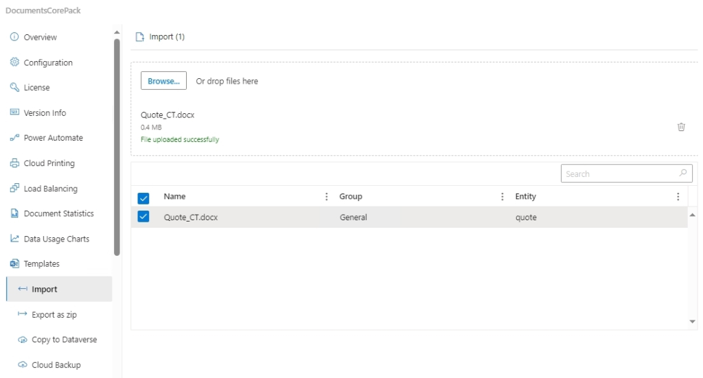 documentscorepack-online-service-configuration