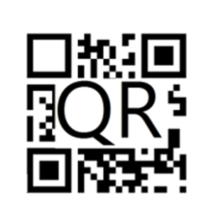 The placeholder QR code