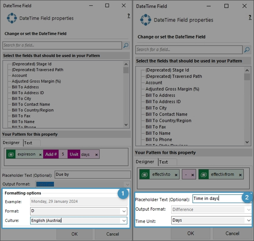 DateTime Fields (Dynamics 365)