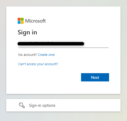 Signing in