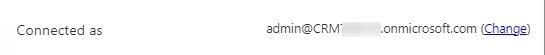 Successfully connected as the displayed user