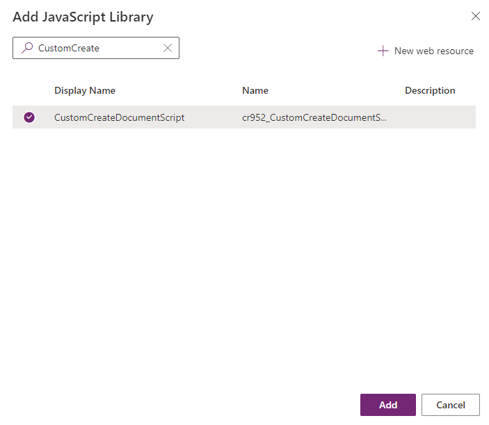 Adding the JavaScript library
