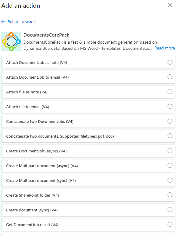 The DocumentsCorepack Premium Connector
