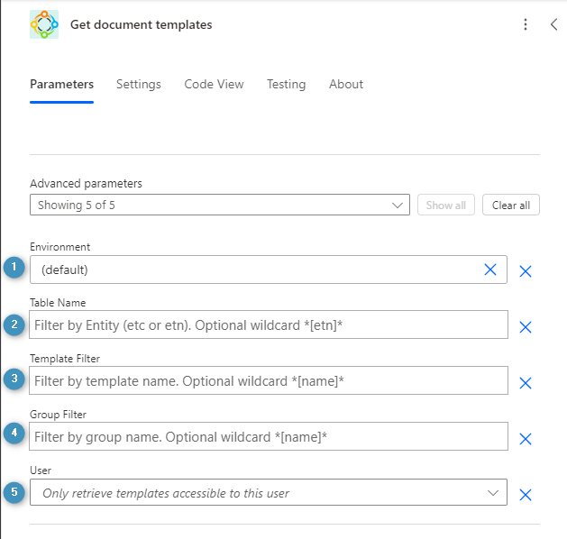 The actions of the DocumentsCorePack connector for Power Automate
