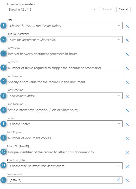 The actions of the DocumentsCorePack connector for Power Automate