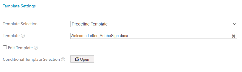 Setting our template