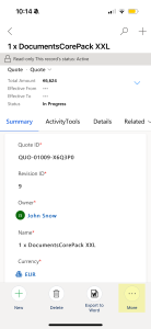Select the "More" icon