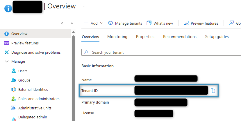 The Tenant ID